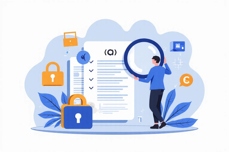 Abstract image representing legal documents and intellectual property